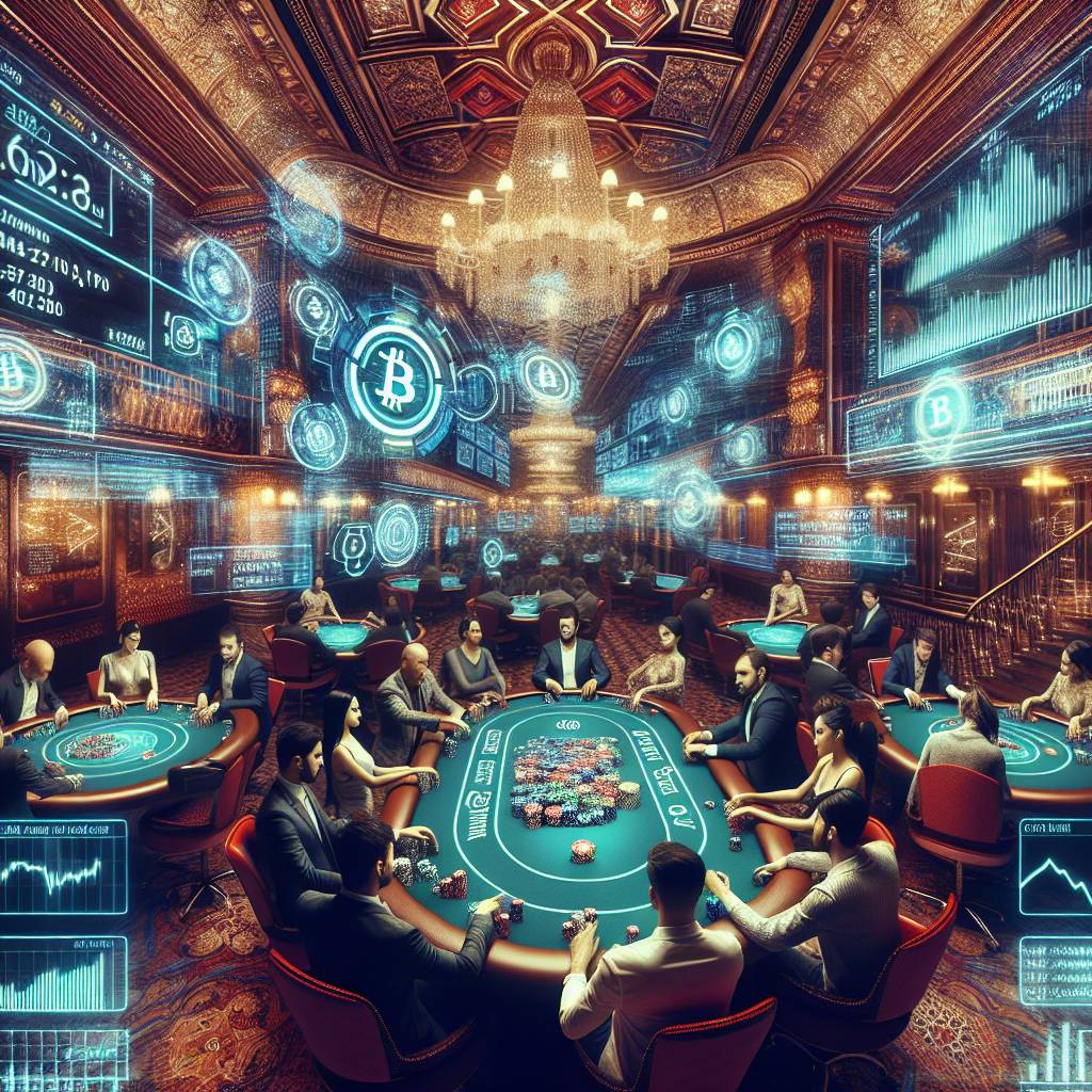 Are there any specific poker range charts designed for analyzing the volatility of different cryptocurrencies?