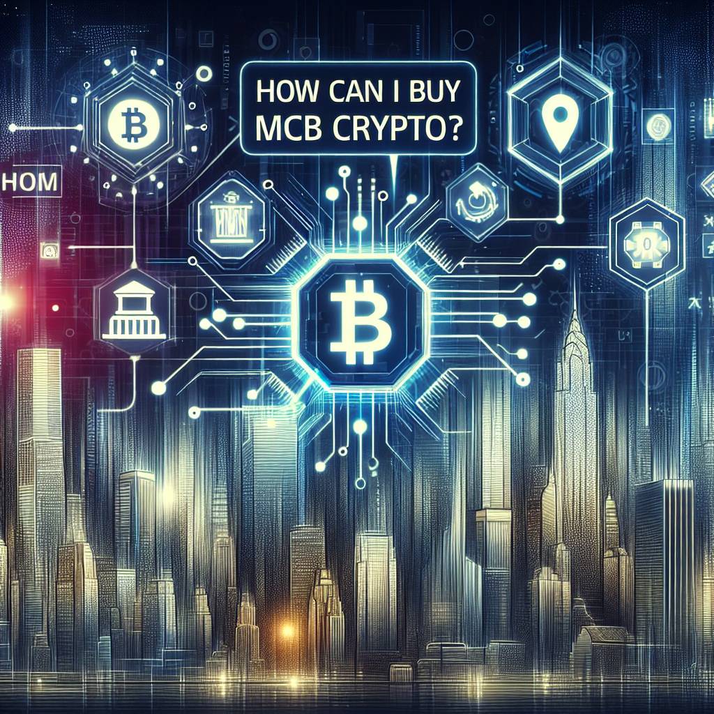 How can I buy MCB crypto?