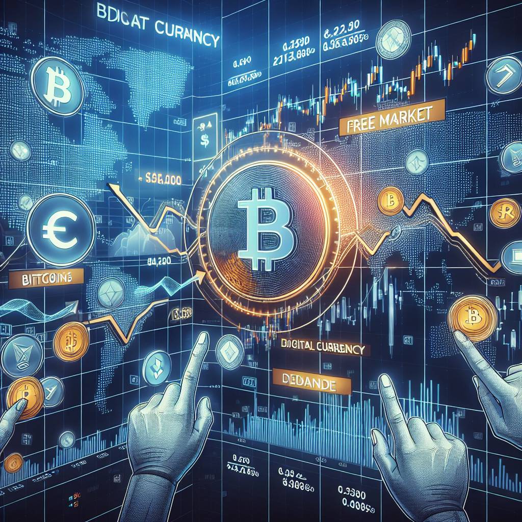 How do the characteristics of a free market economy apply to the world of cryptocurrencies?