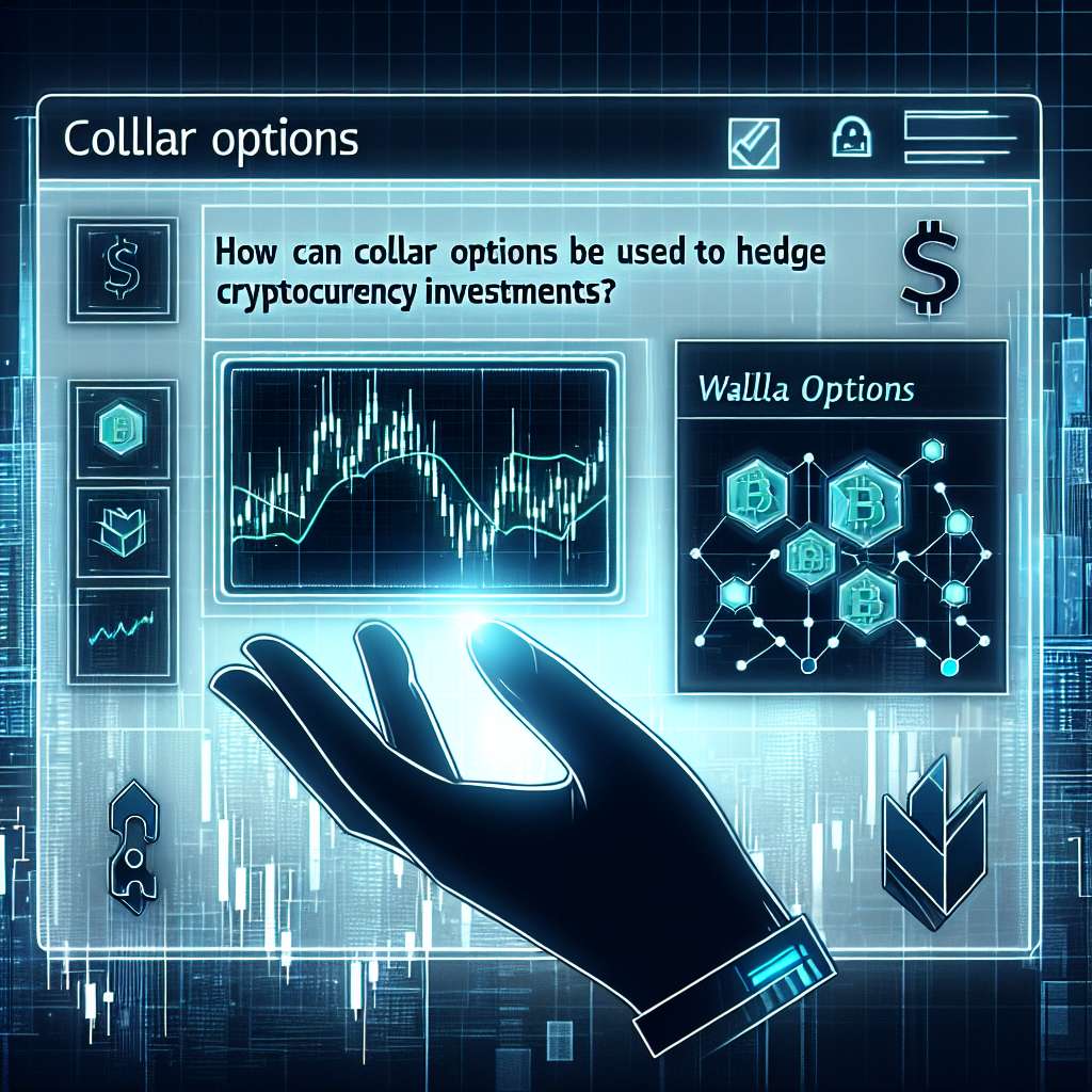 How can collar options be used to hedge cryptocurrency investments?
