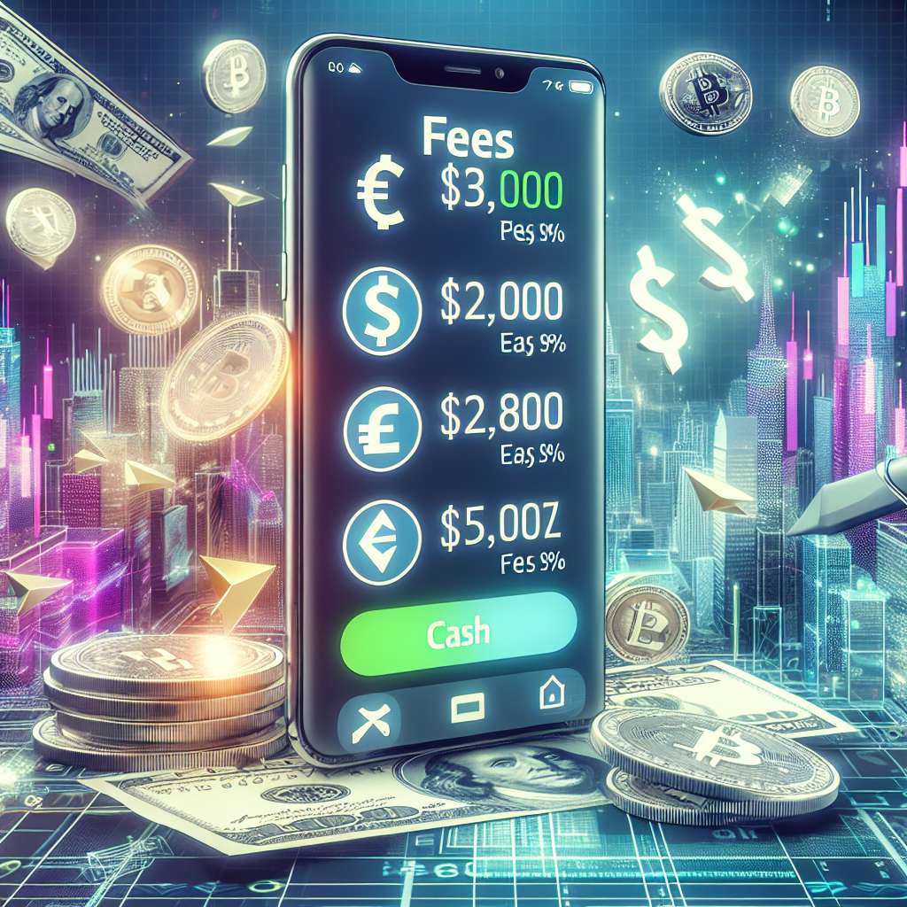 What are the fees for using a cash app card in the cryptocurrency industry?