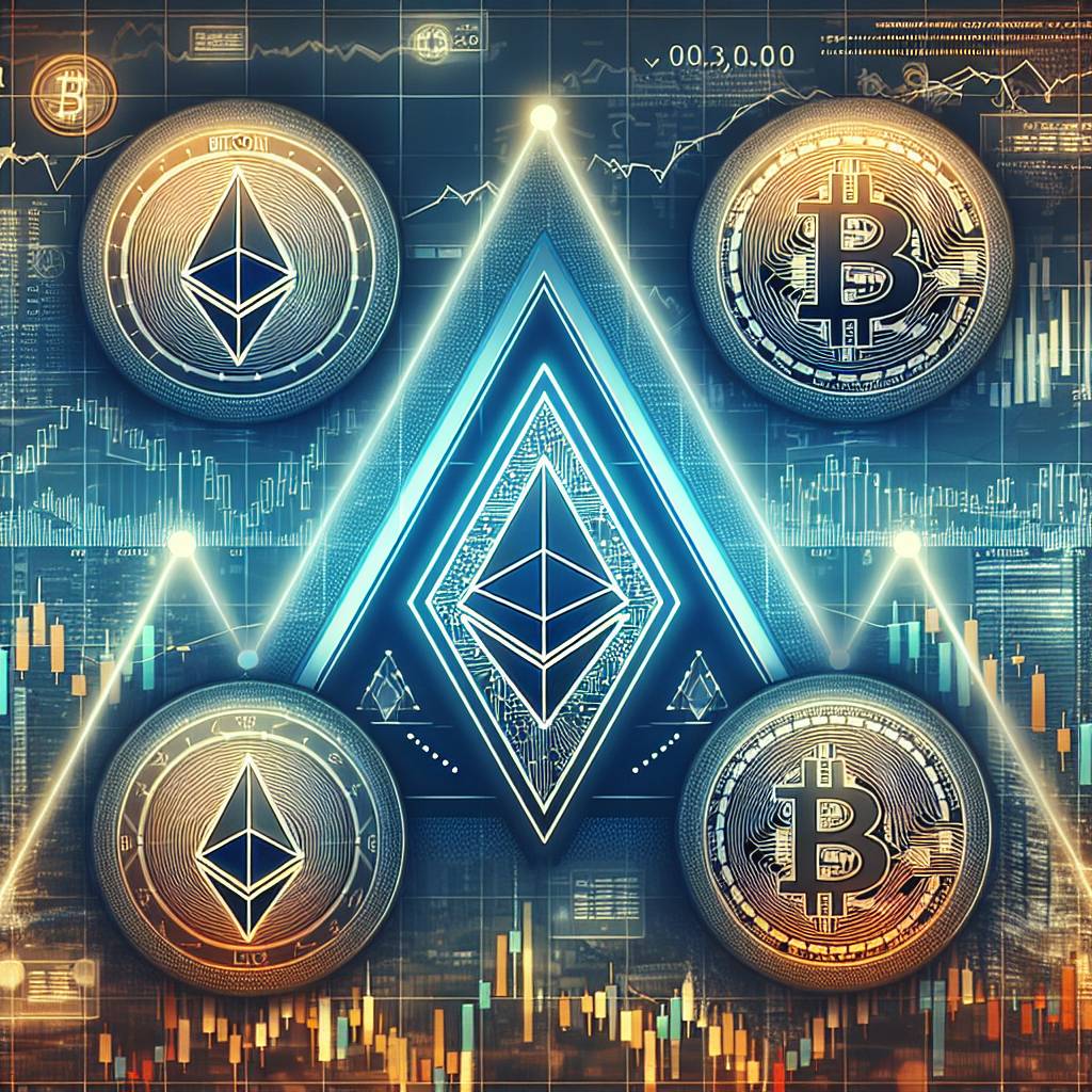 Which cryptocurrencies have shown symmetrical triangle patterns recently?