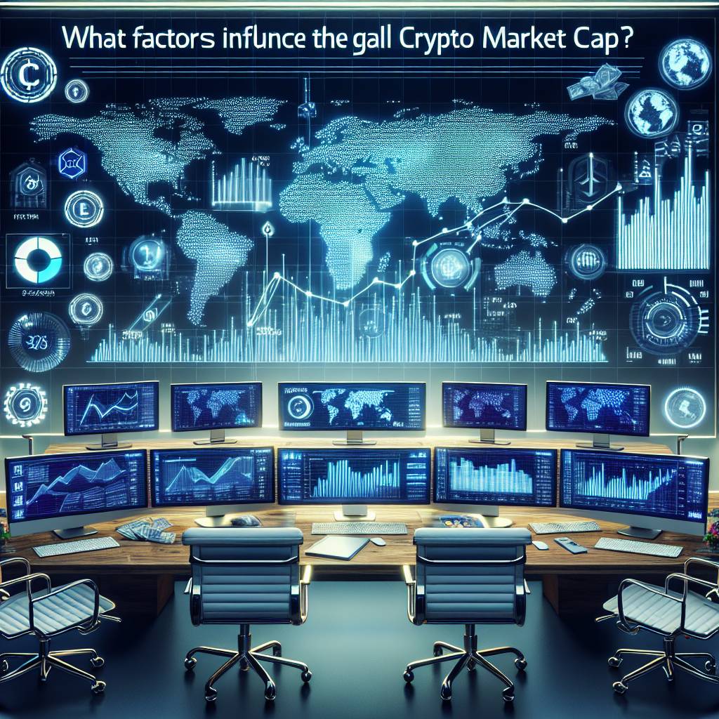 What factors influence the global market cap of cryptocurrencies?