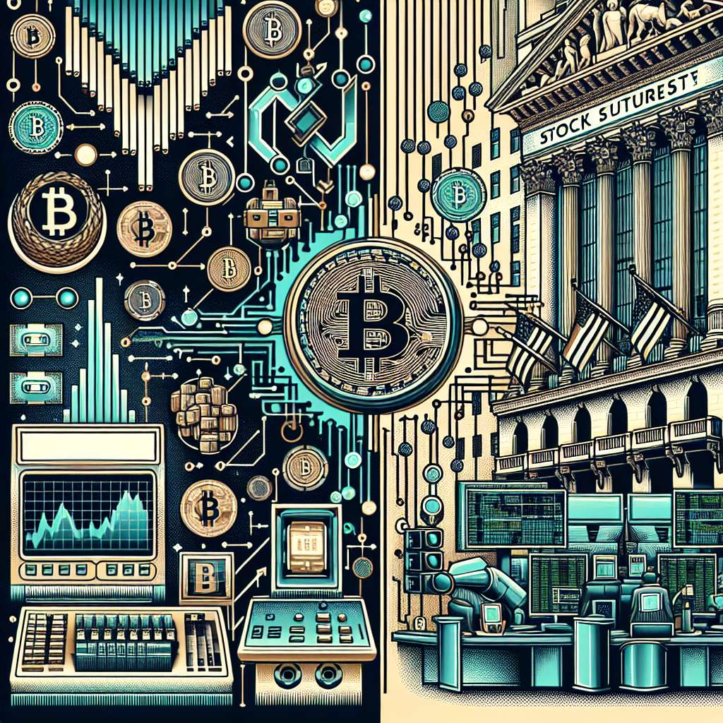 What are the differences between trading micro e-mini s&p 500 futures in the cryptocurrency market and traditional stock market?