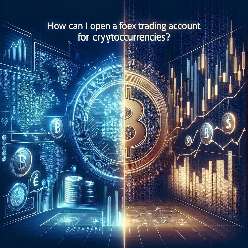 How can I open a forex trading account to trade cryptocurrencies?