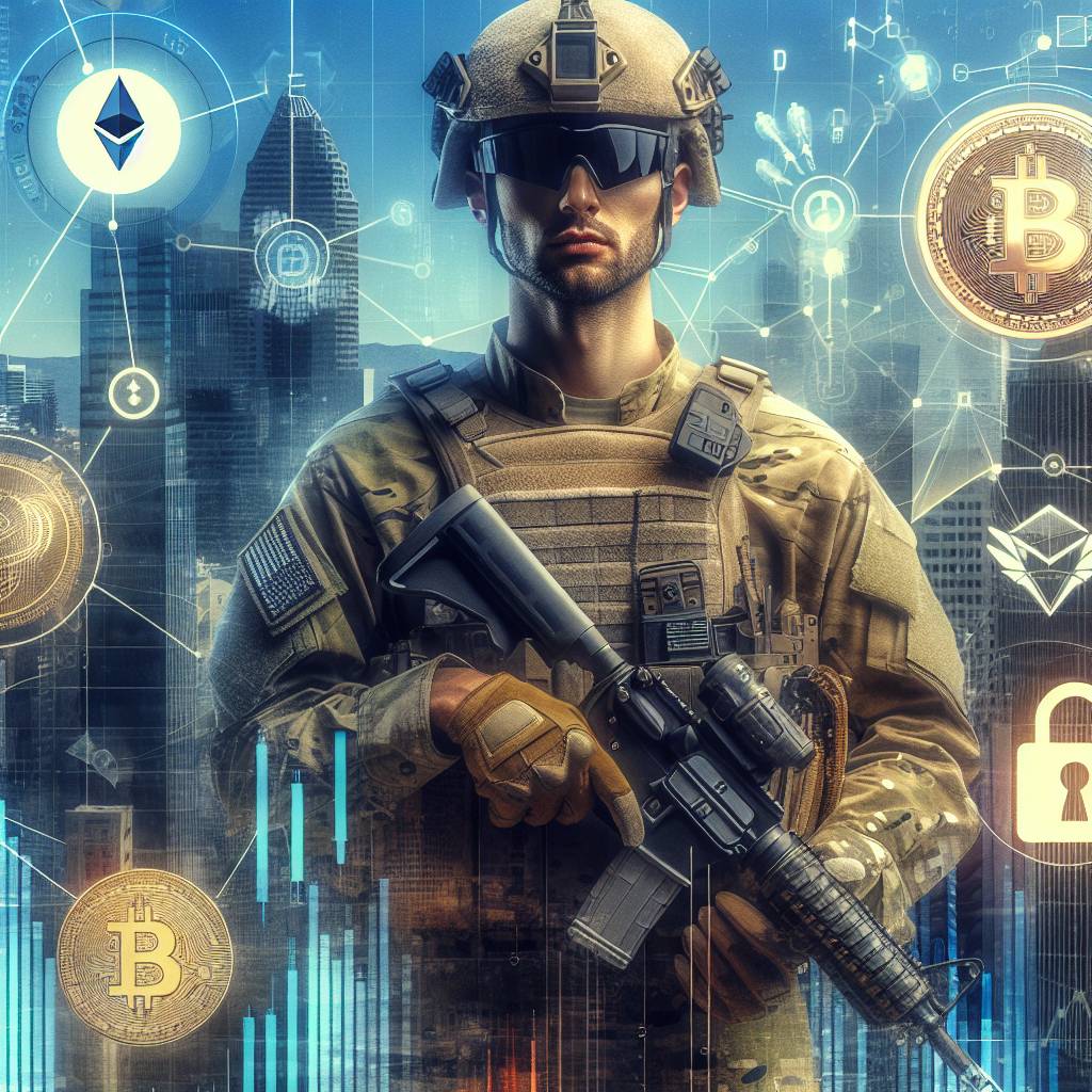 What are the security measures military personnel should take when dealing with cryptocurrencies?