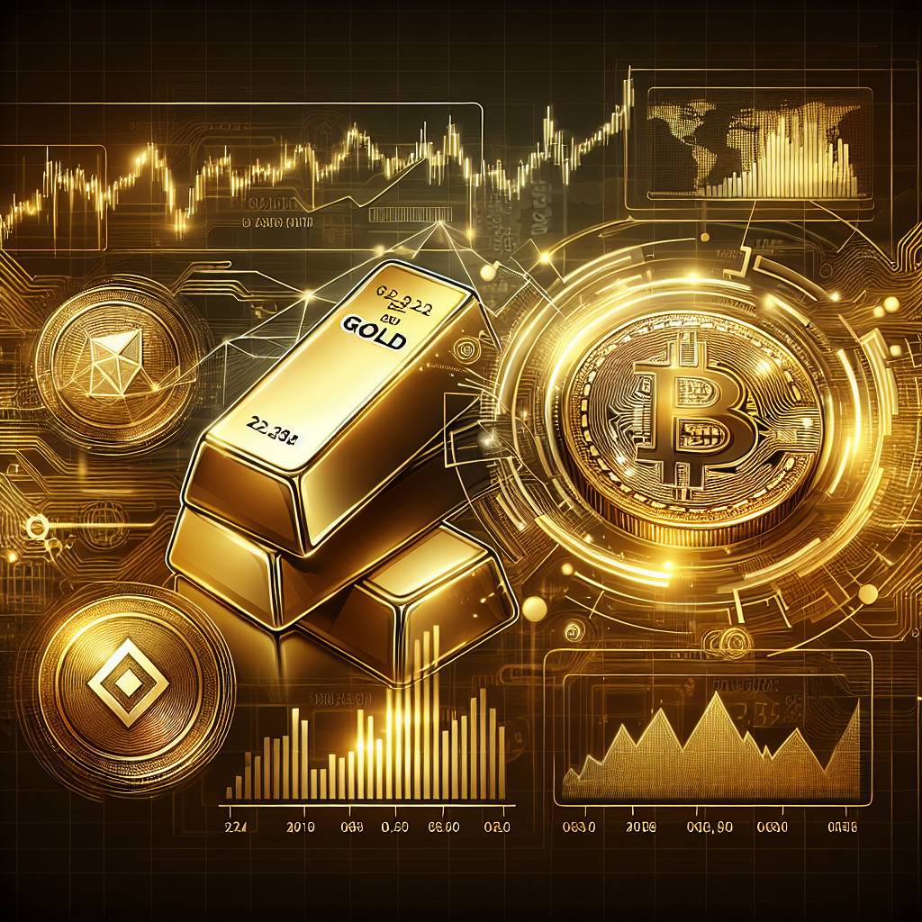 How does the price of gold futures in the cryptocurrency market affect the value of digital currencies?