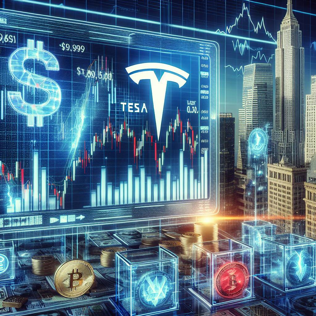How does the premarket performance of Tesla affect digital currencies?