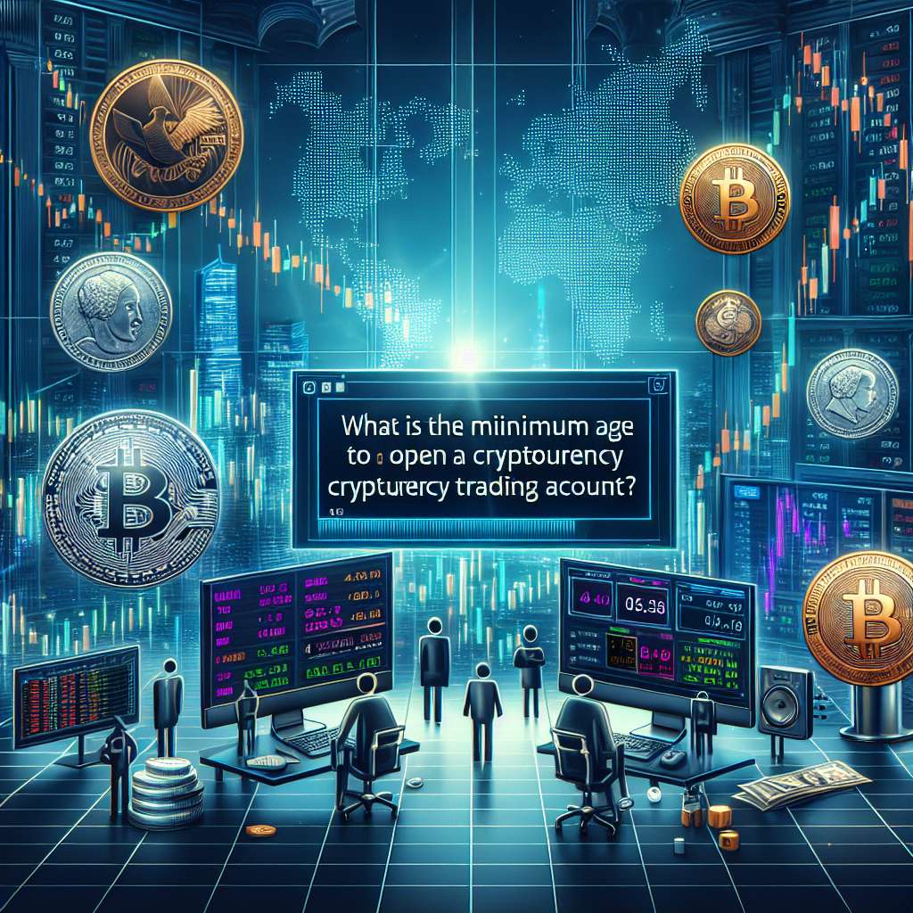 What is the minimum age limit for creating a trading account on a cryptocurrency exchange?