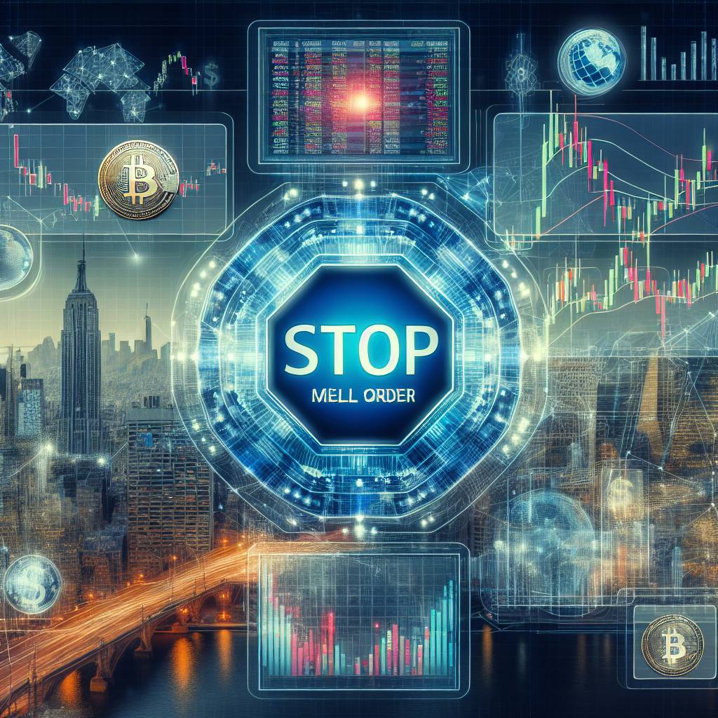 What is a stop market sell order in the context of cryptocurrencies?