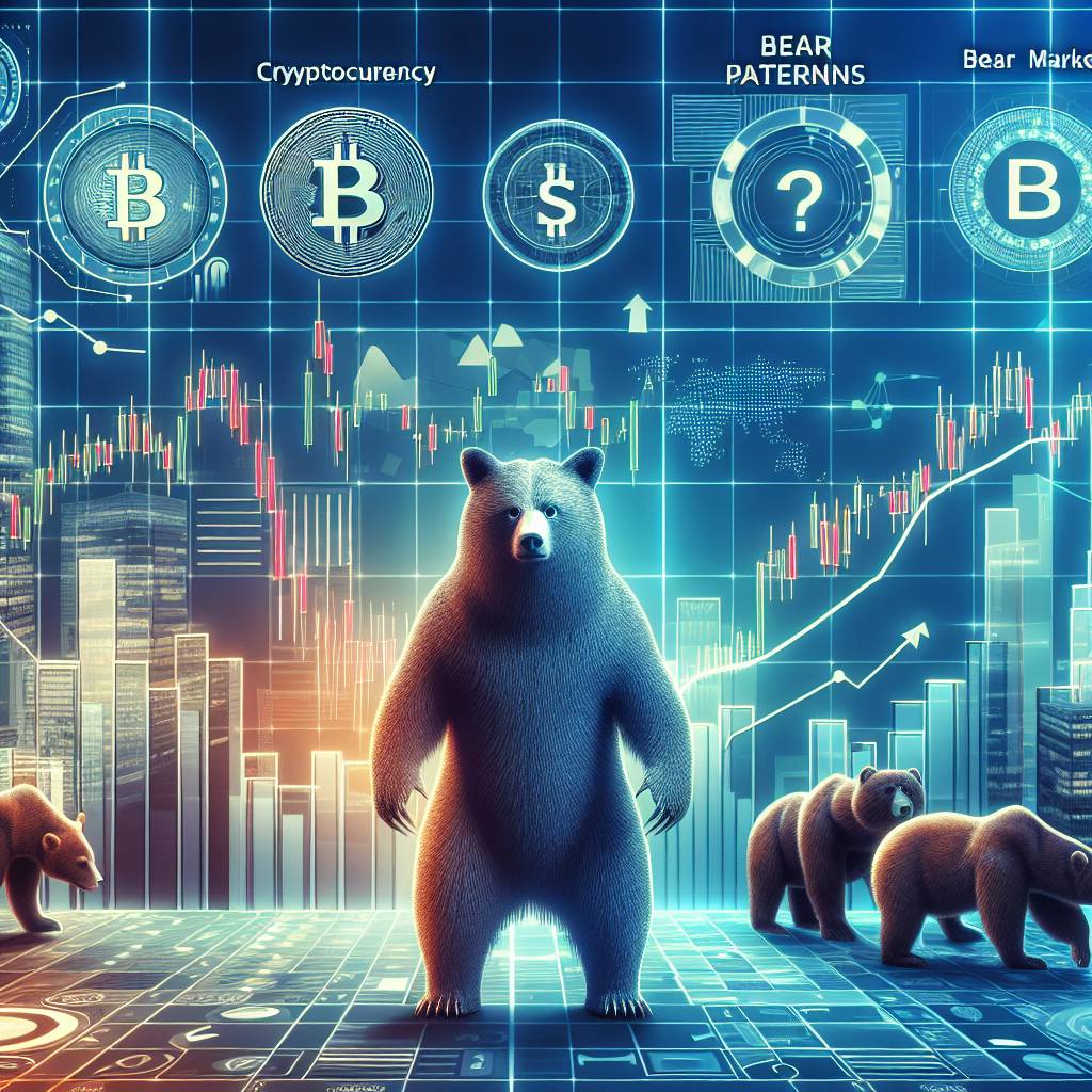 How can I identify and interpret the bear pennant pattern in cryptocurrency charts?