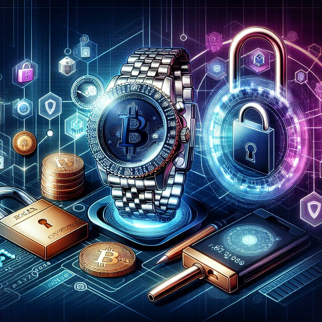 What are the security measures when buying a Rolex with cryptocurrency?