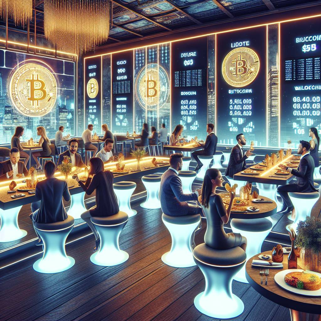 What are the benefits of dining at a crypto-themed restaurant?