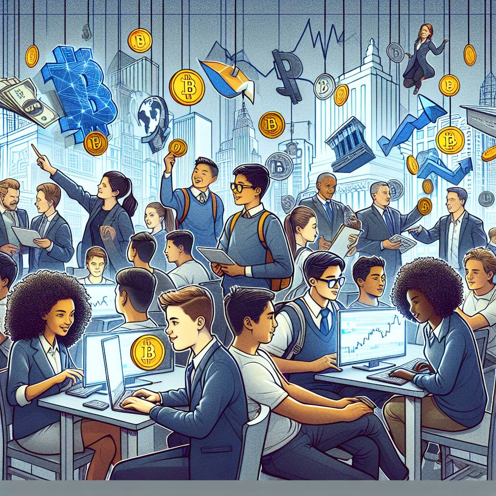 How can Glenville High School students participate in the cryptocurrency market?