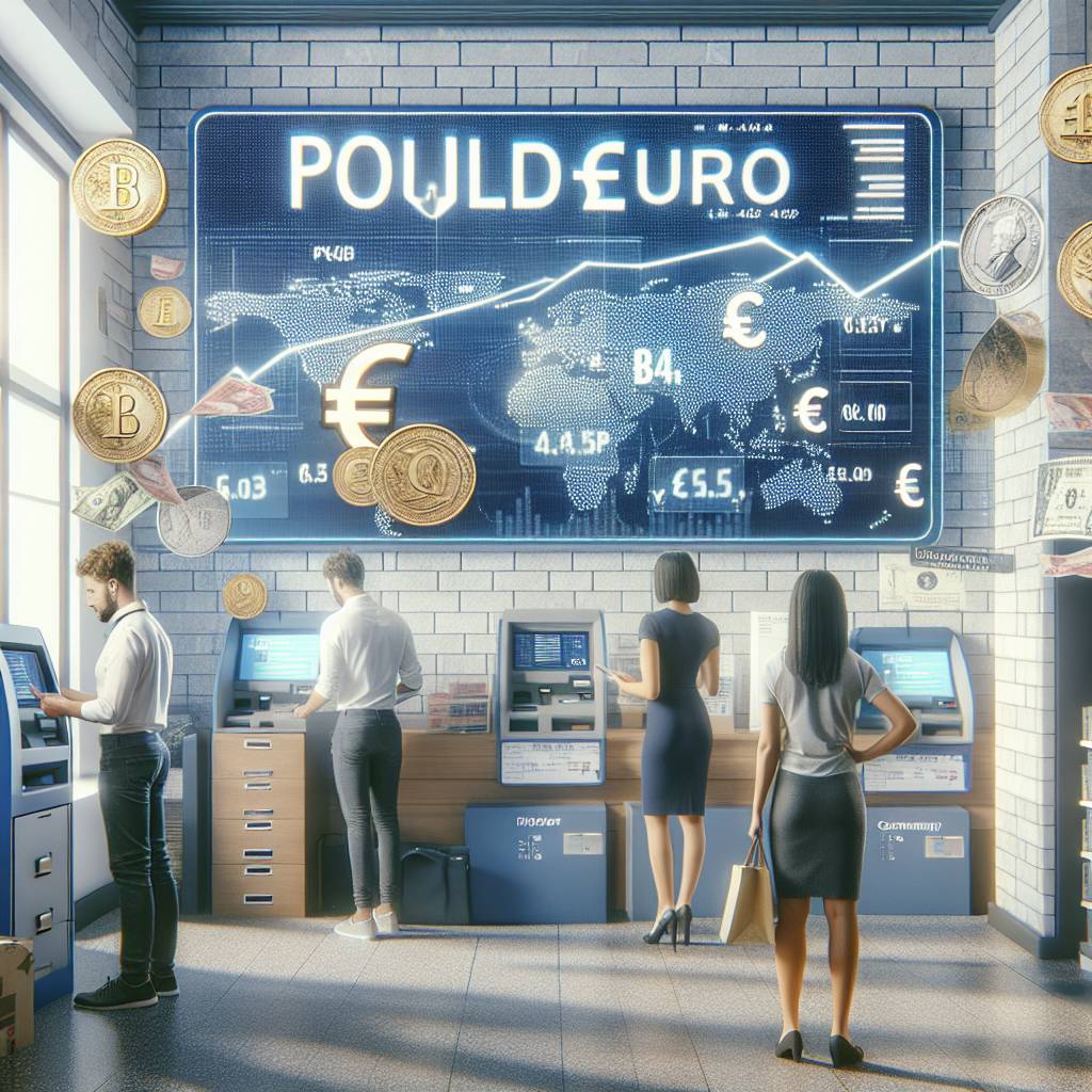 How can I convert 65 pounds to euro using cryptocurrency?