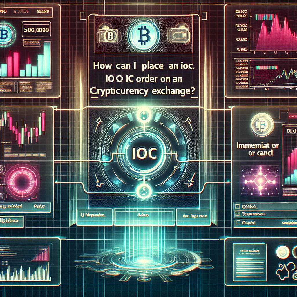 How can I place an ioc order on a cryptocurrency exchange?