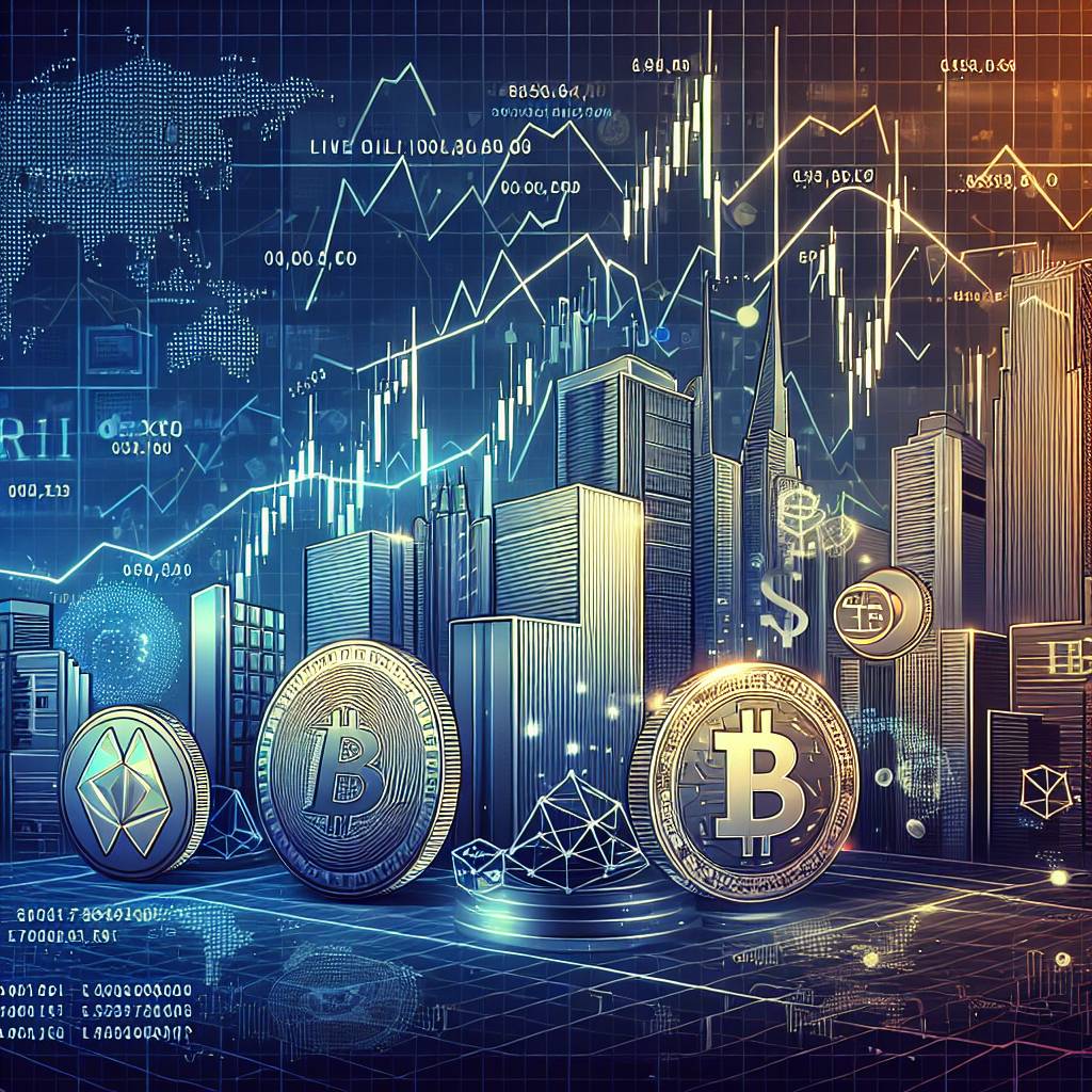 How does the live US oil price affect the value of cryptocurrencies?