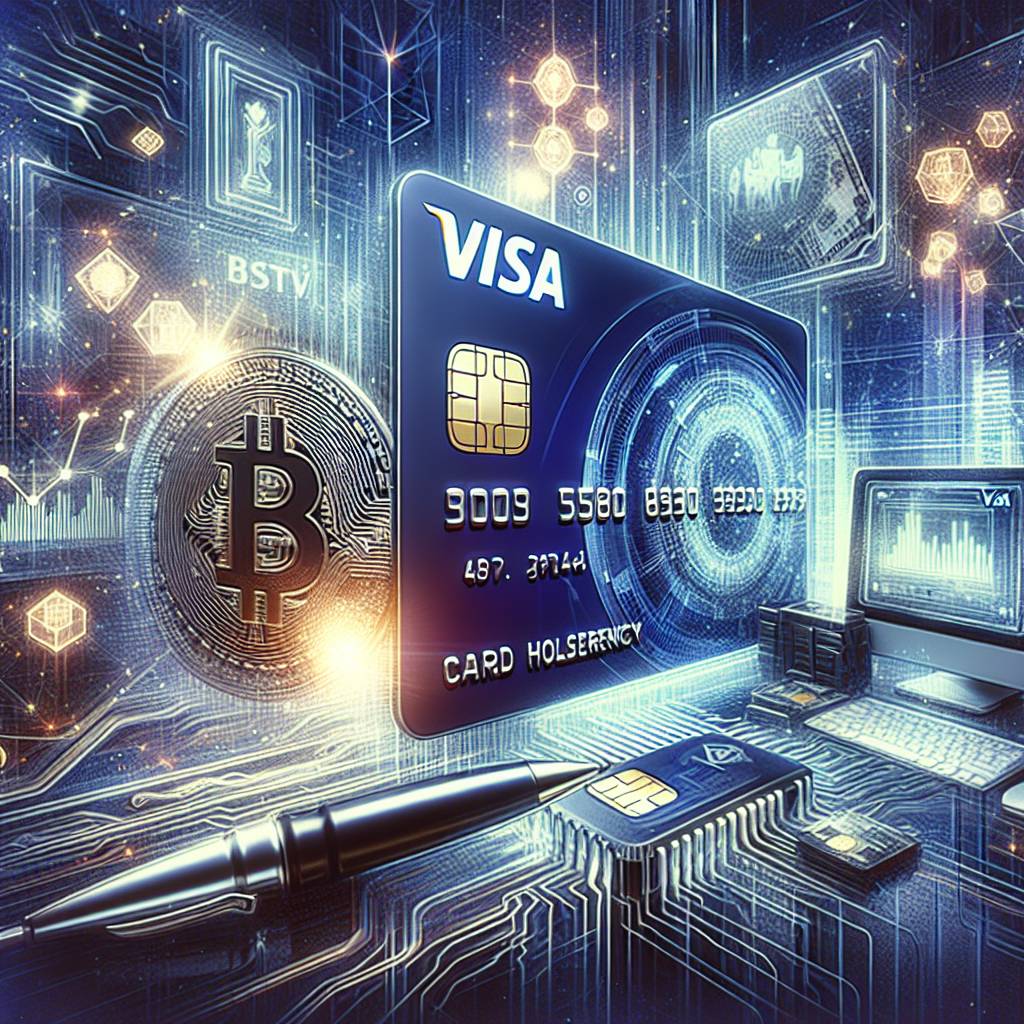 How can I securely store my cryptocurrency as a card holder on a visa?