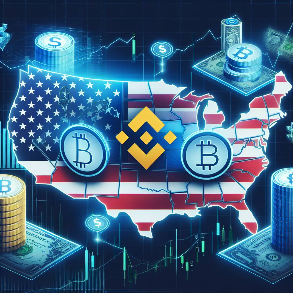 What are the supported states in the US where Binance allows cryptocurrency trading?