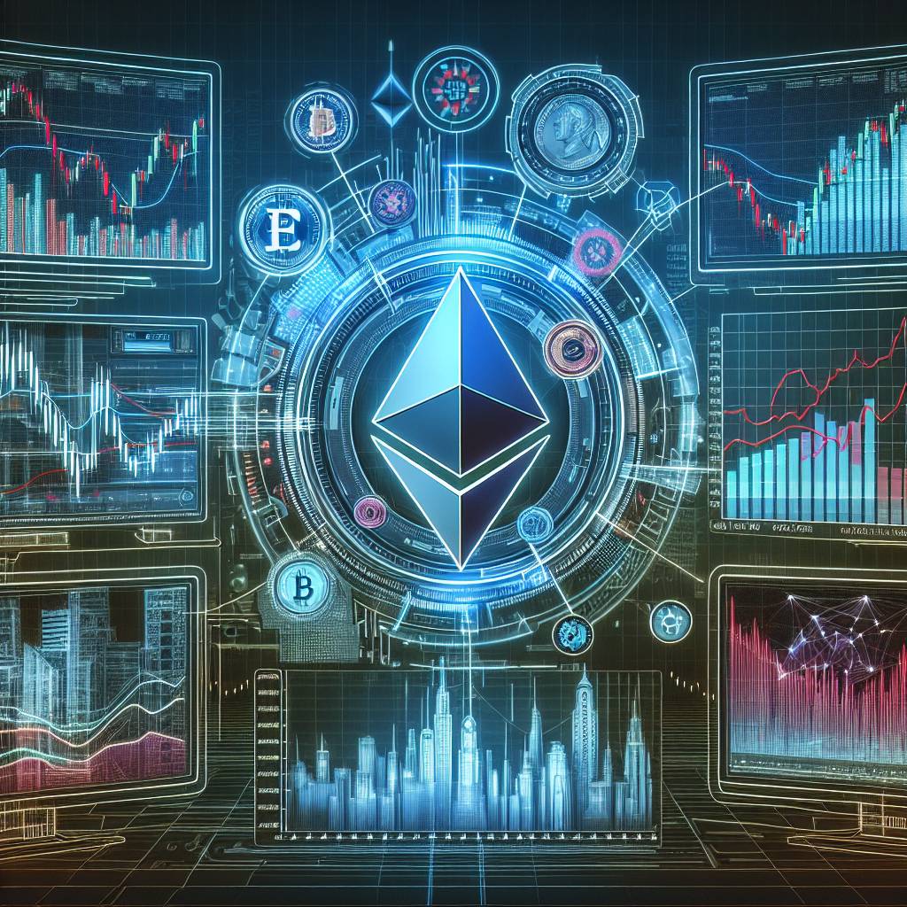 Where can I find live charts that show the current market trends for cryptocurrencies?