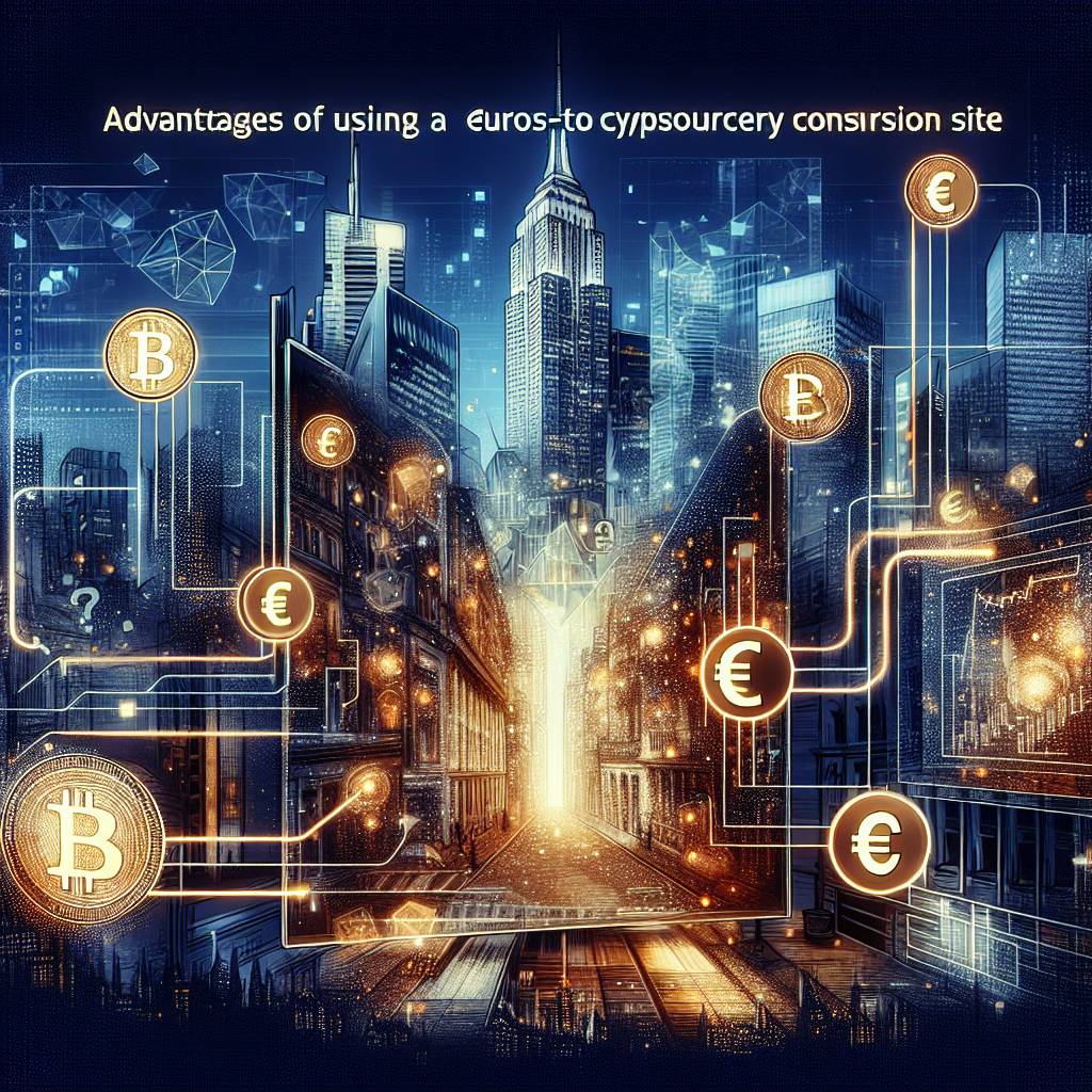 What are the advantages of using a cryptocurrency for converting euros to USD?