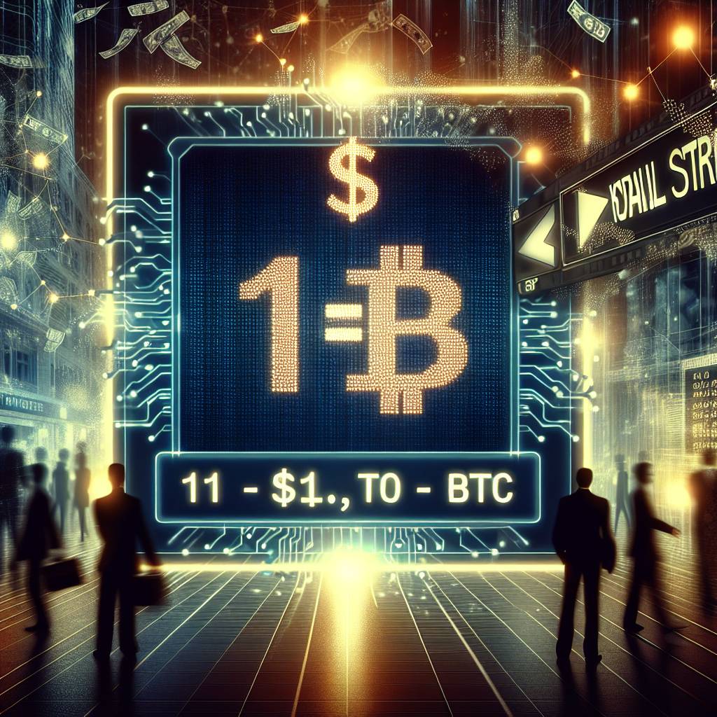 What is the current exchange rate for 1$ to BTC?