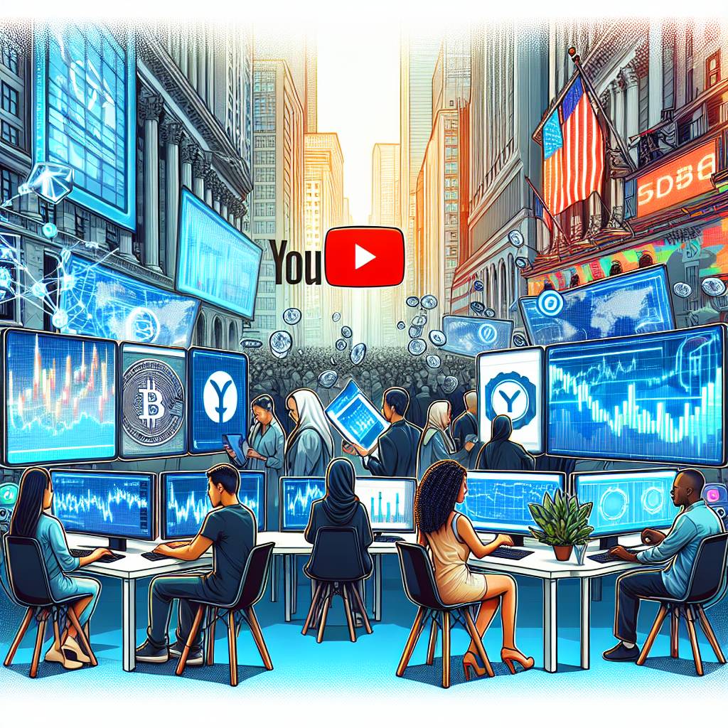 How can I simulate and trade cryptocurrencies on YouTube?