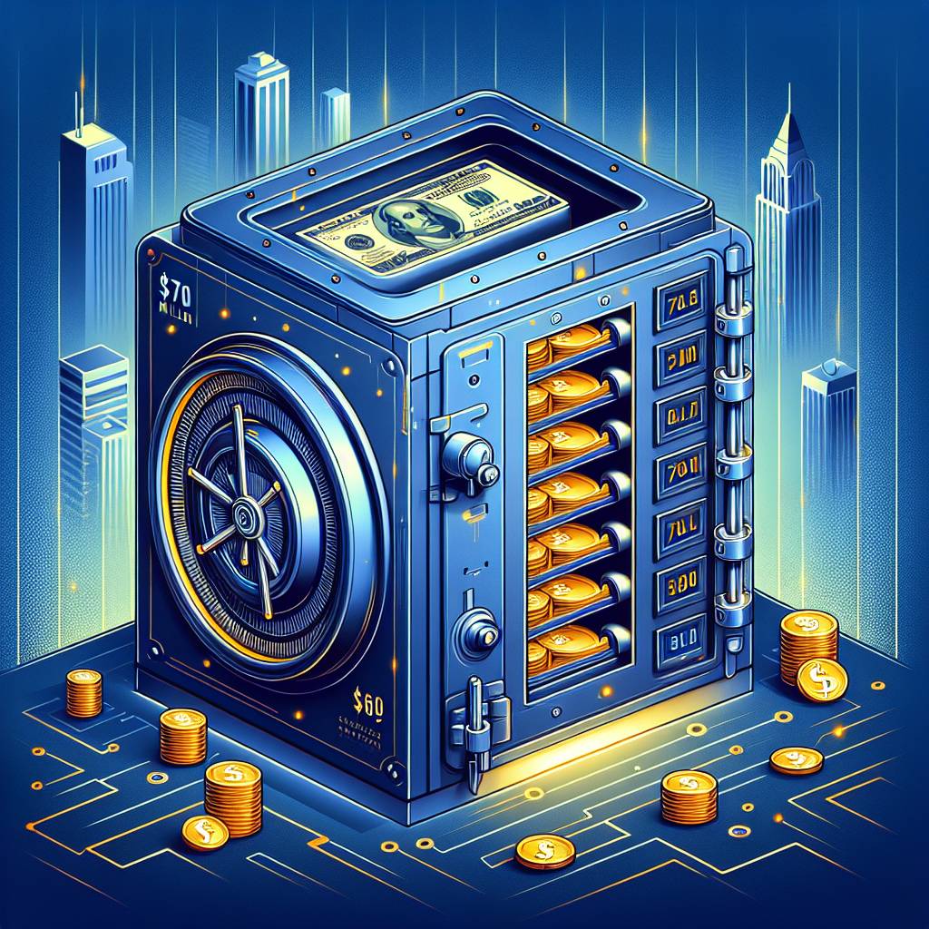 How does the crypto vault with 70m in theblock contribute to the security of digital currencies?