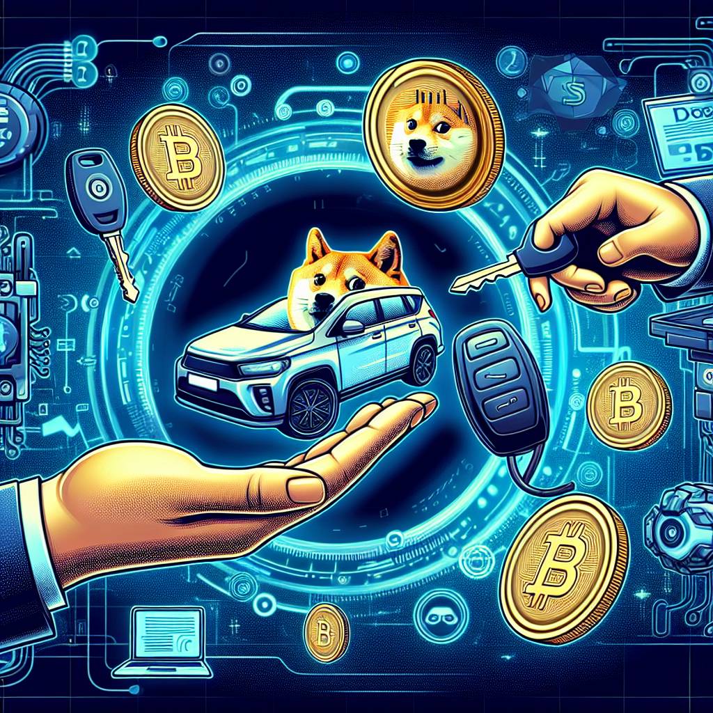 How can I earn Dogecoin by renting out my car?
