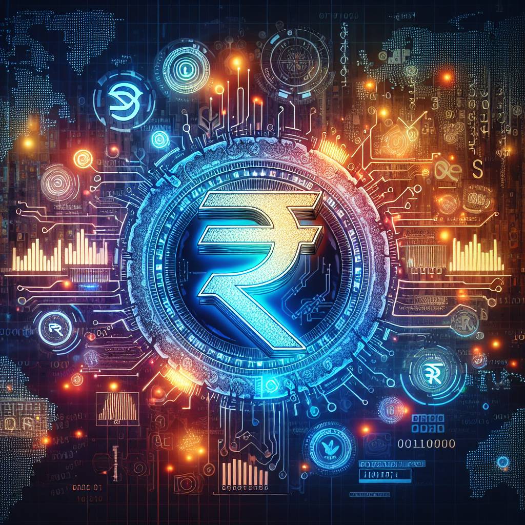 Which countries use rupees as a form of digital currency?
