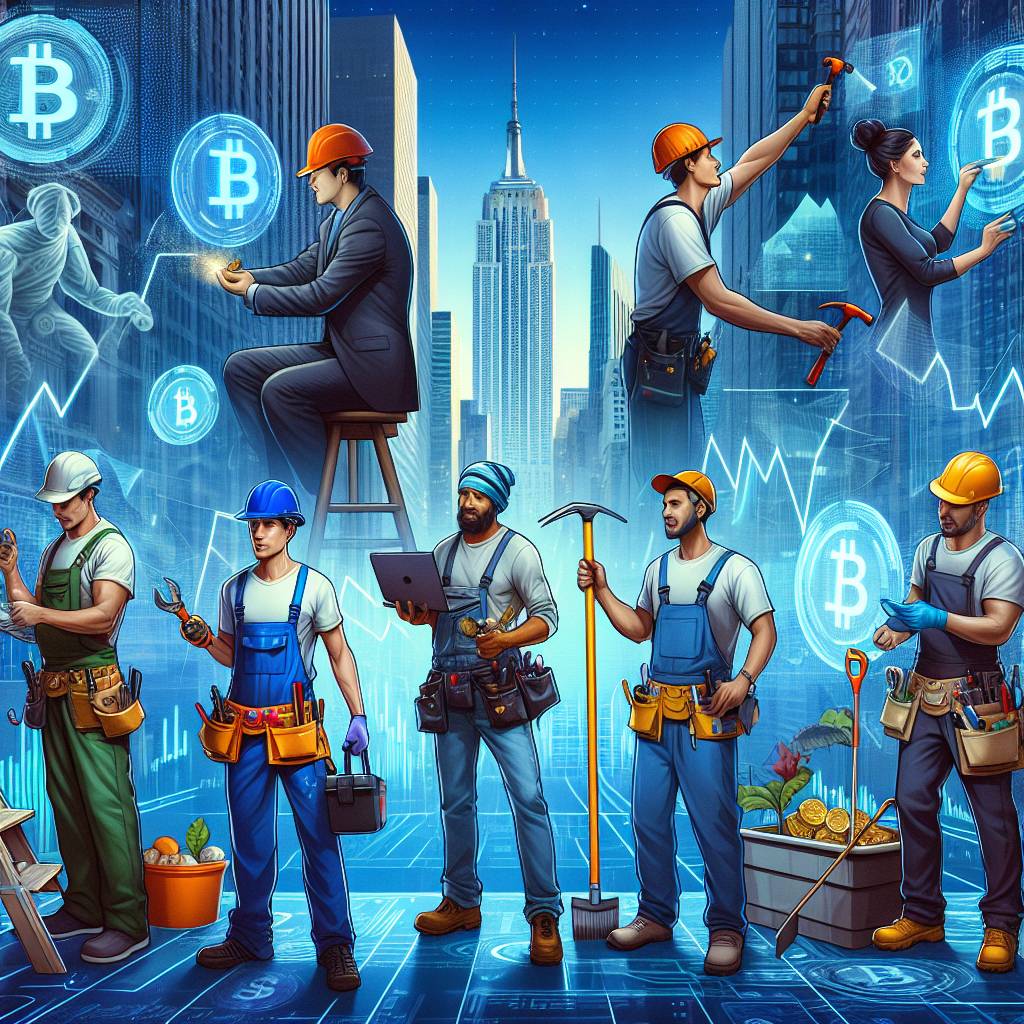 What are some ways blue-collar workers can earn cryptocurrencies?