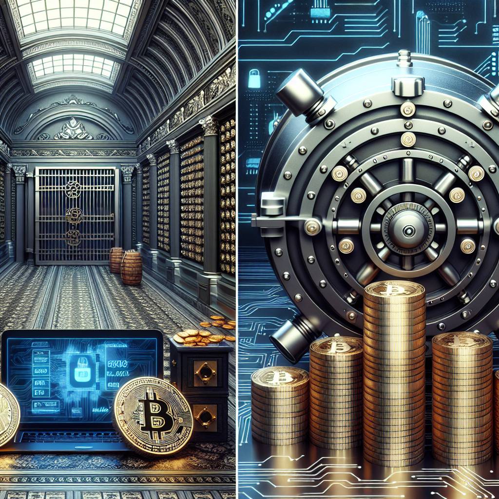 What are the advantages of using a vault for storing my digital currencies?