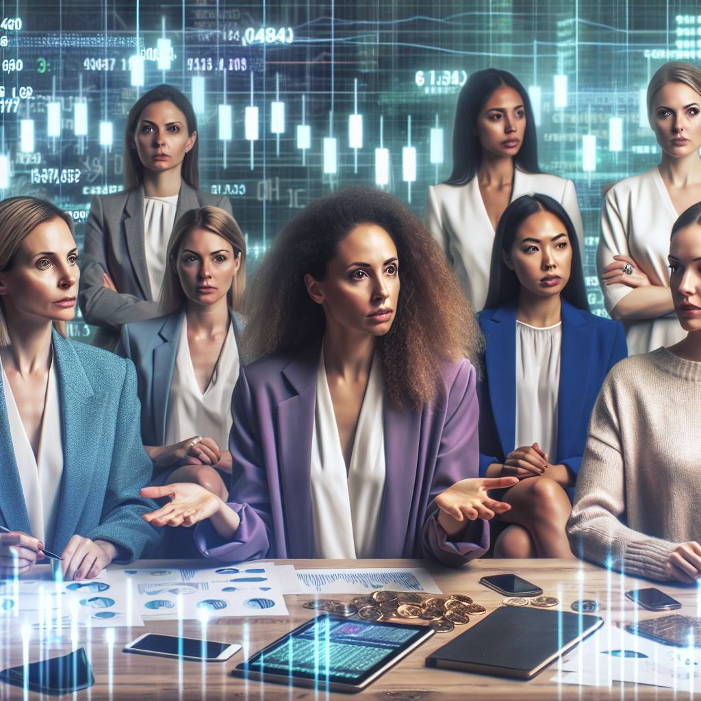 What are some common stereotypes about female investors in the cryptocurrency market?