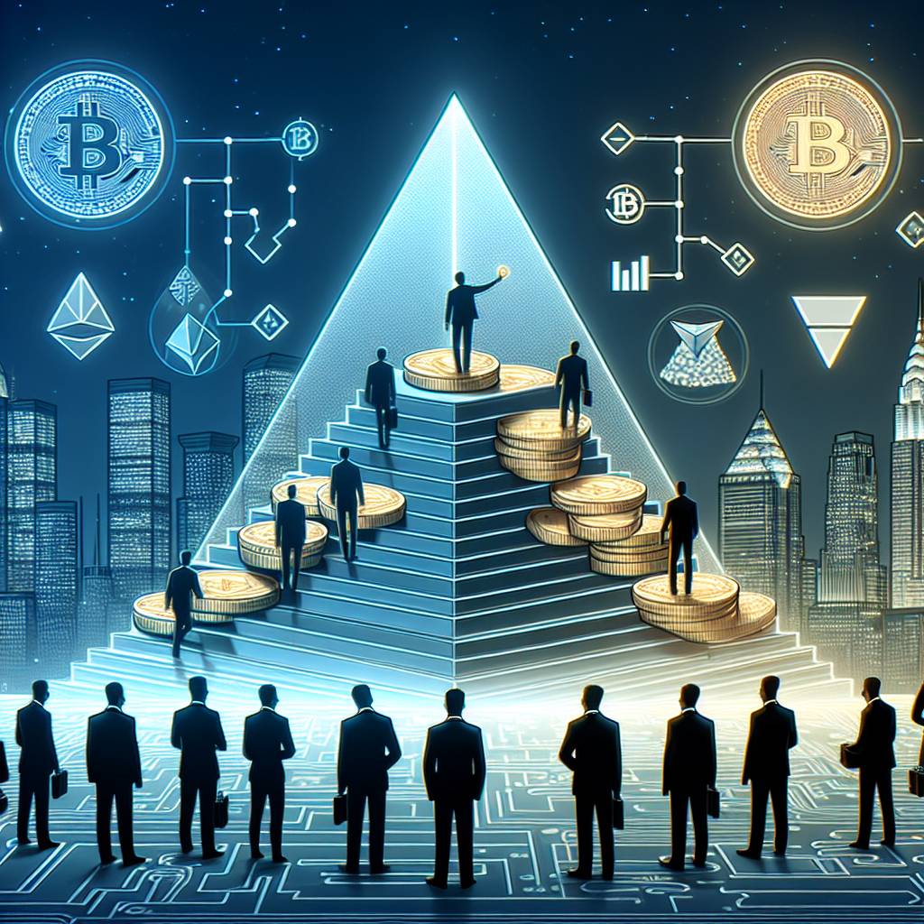 What are the key differences between a legitimate multi-level marketing company in the cryptocurrency industry and a pyramid scheme?