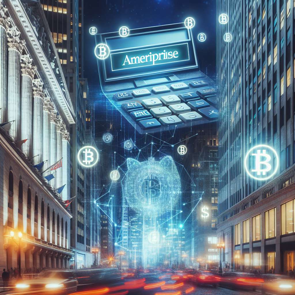 How does Ameriprise's fee structure for cryptocurrency investments differ from Vanguard's?