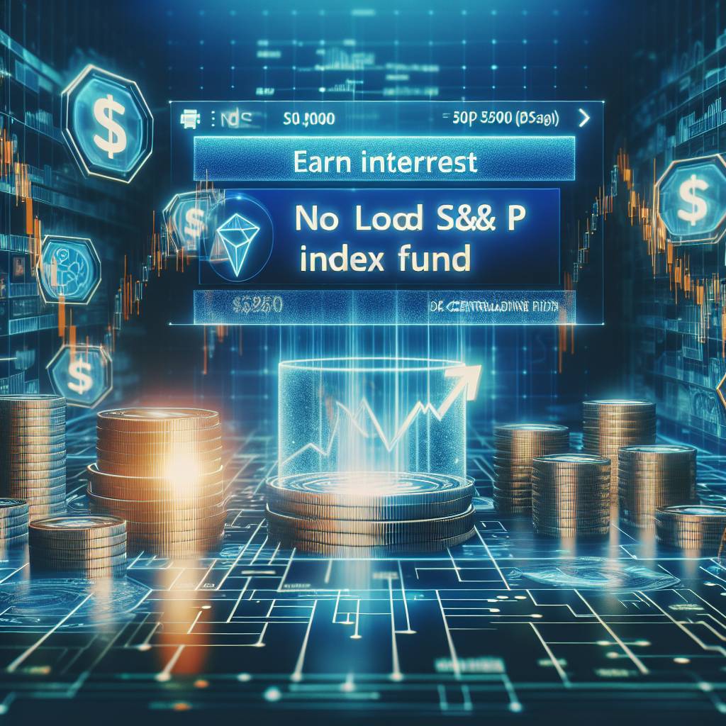 Is there a way to earn interest on a no load S&P 500 index fund through a decentralized finance (DeFi) platform?