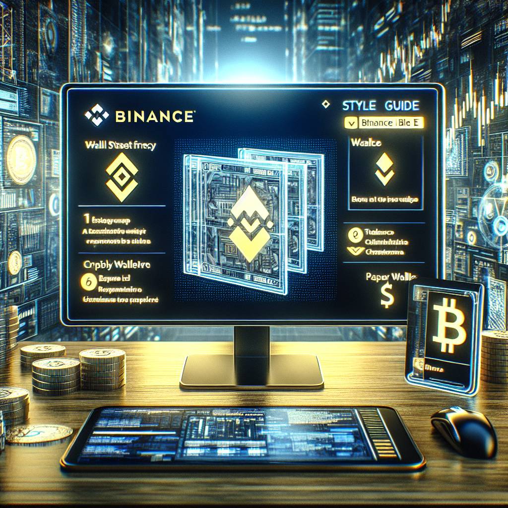 Is there a guide available on Binance to help me set up a paper wallet?