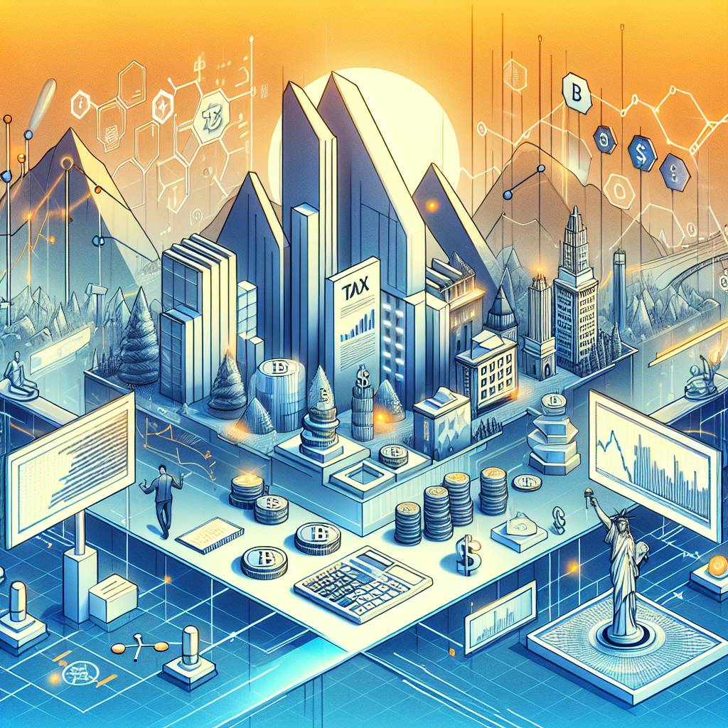 How does the tax structure change in relation to income falls in the world of digital currencies?