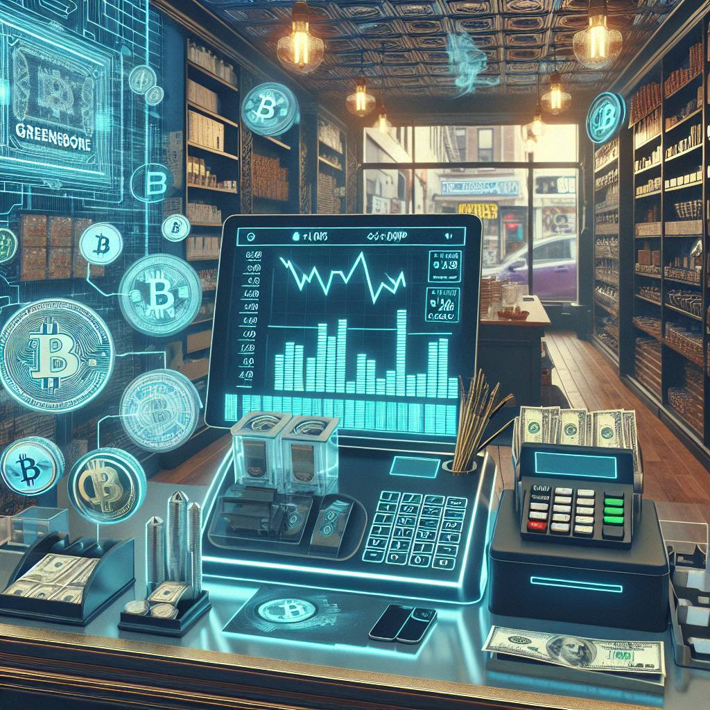 What are the benefits of integrating digital currencies into a Greensboro smoke shop?