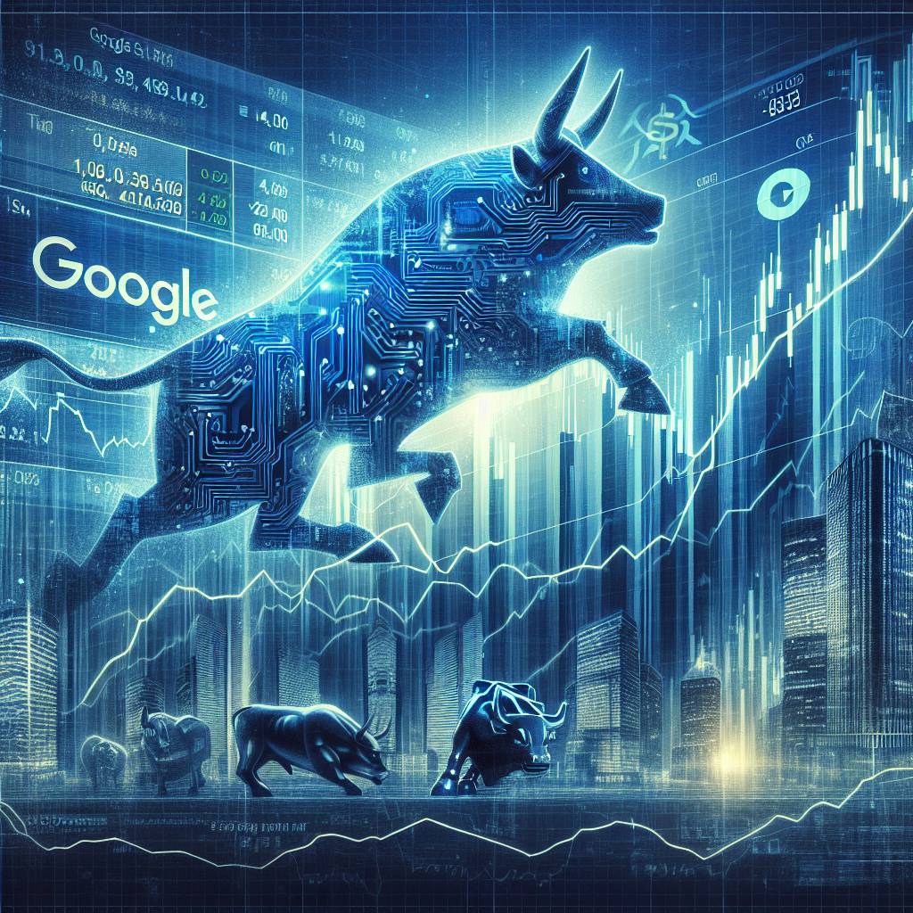 How does Google's stock market data impact the price of cryptocurrencies?