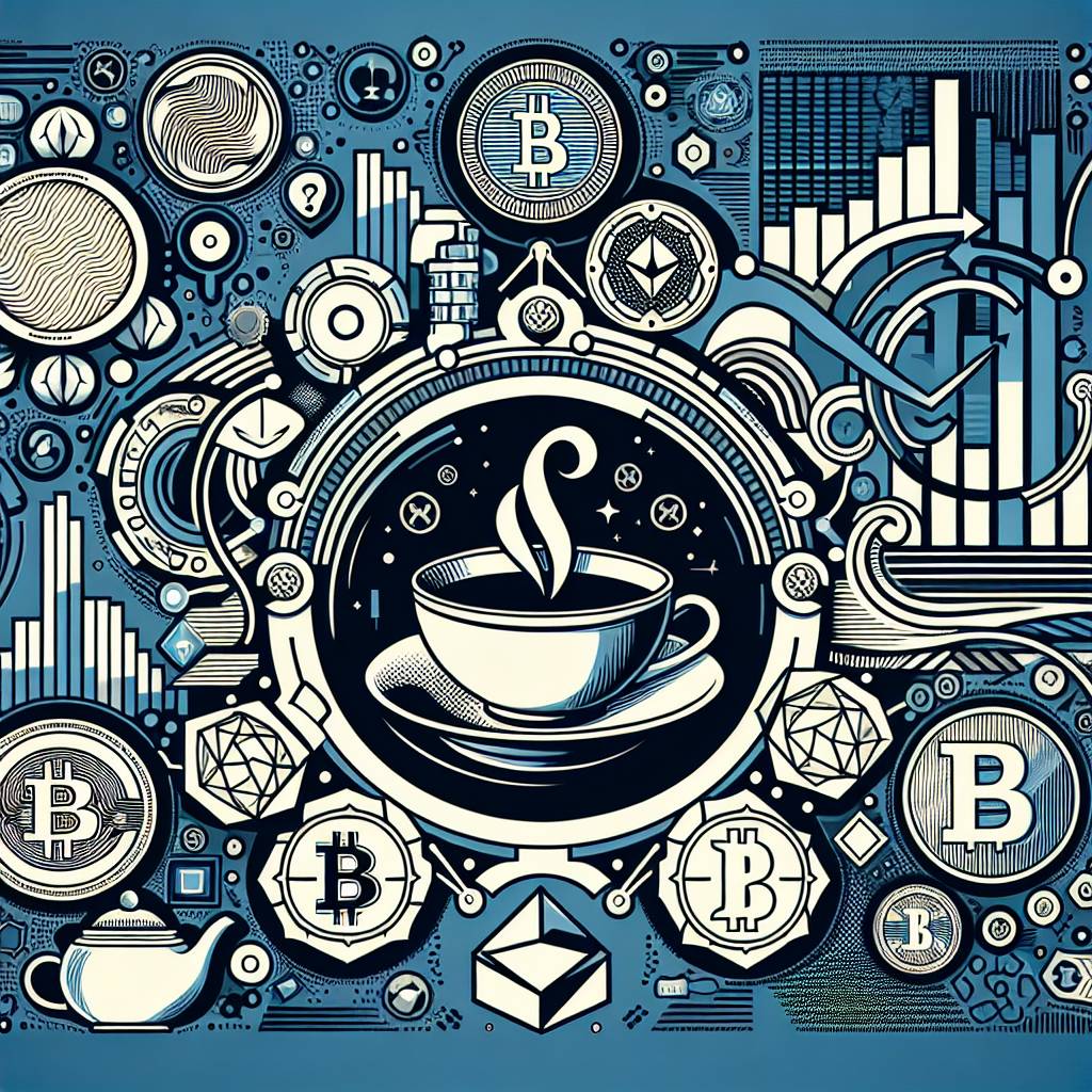 Which cryptocurrencies have shown a tea cup pattern recently?