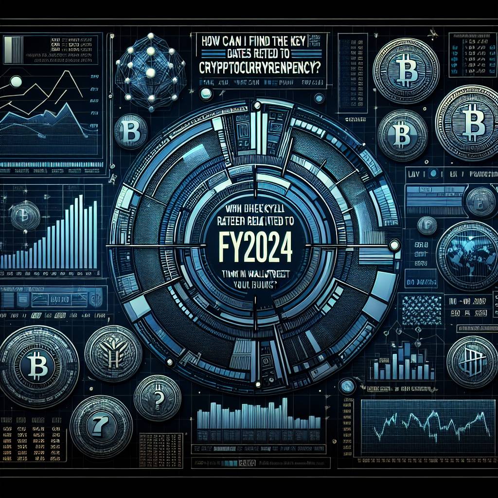 How can I find the key dates related to cryptocurrency in FY2024?