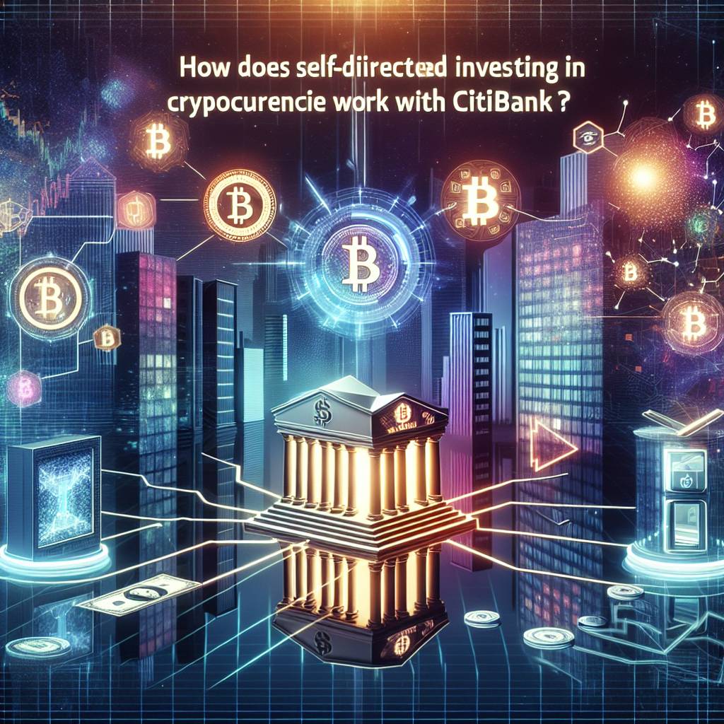 How does self-directed investing in cryptocurrencies work with Citibank?