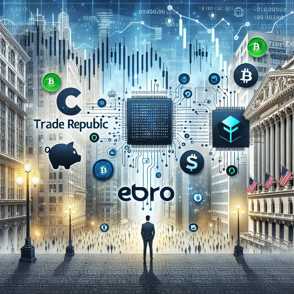 What are the differences between Trade Republic and eToro in terms of trading cryptocurrencies?