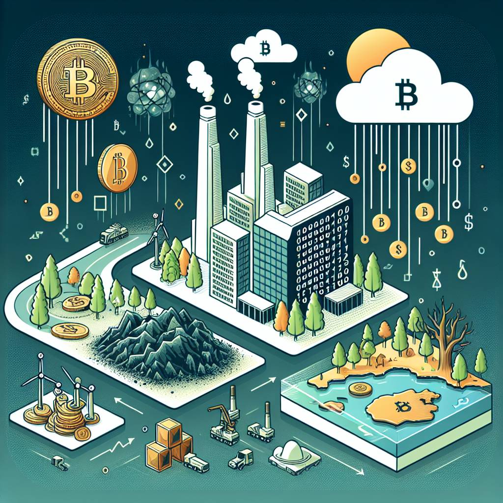 What are the environmental concerns associated with the use of nonrenewable resources in the cryptocurrency industry?