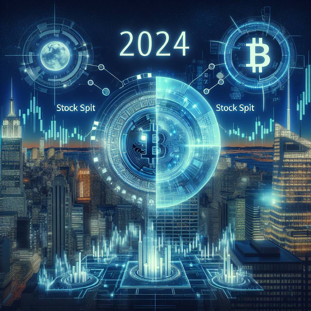 Are there any digital currencies planning stock splits in 2024?