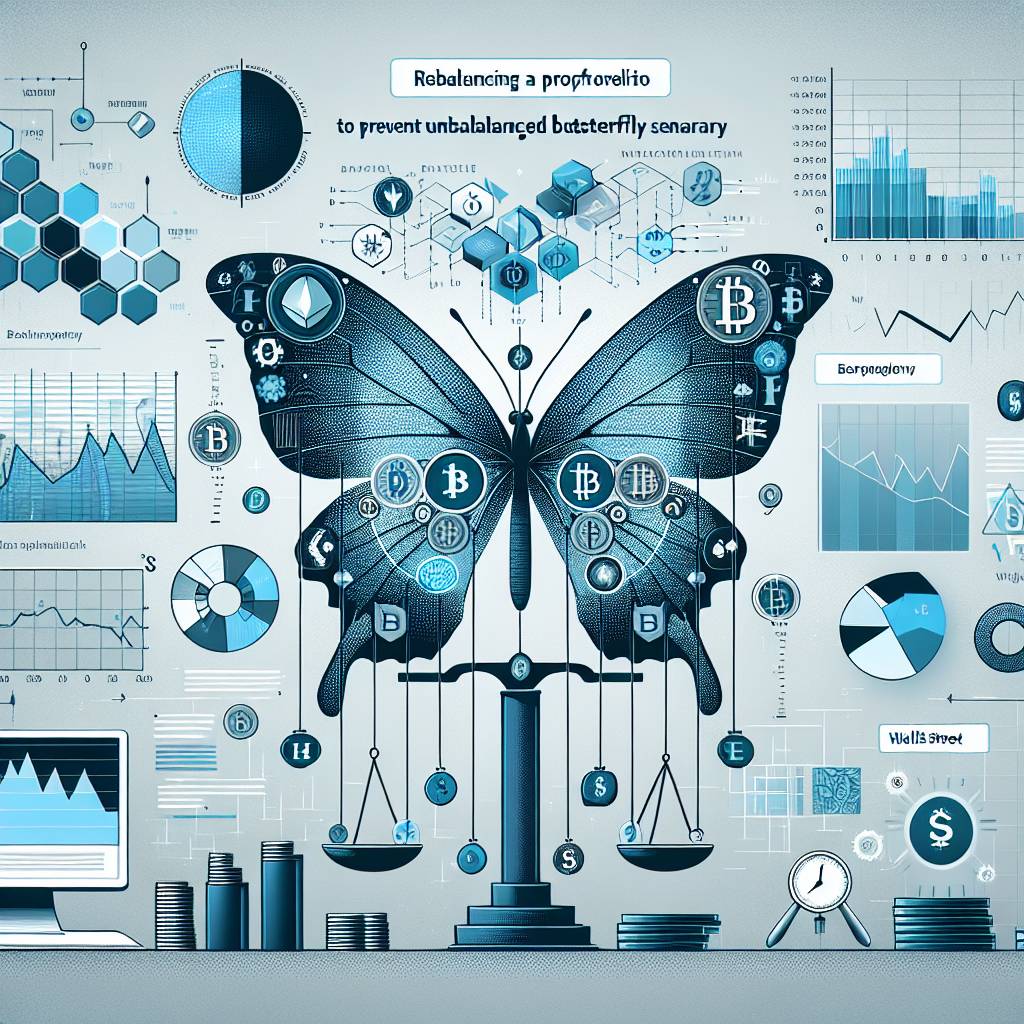 What are the best strategies for rebalancing a cryptocurrency portfolio to prevent an unbalanced butterfly scenario?