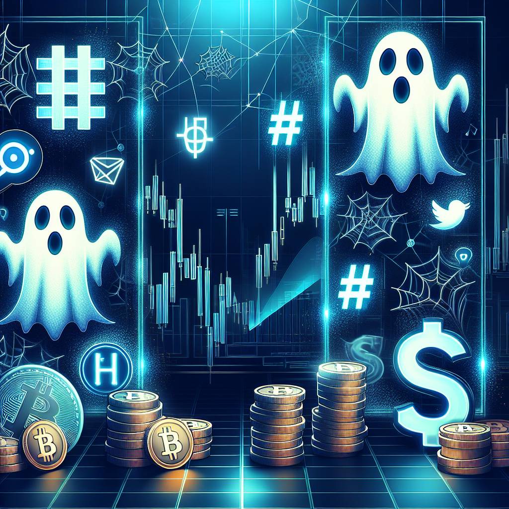 How can spooky hashtags be used to boost engagement on cryptocurrency social media accounts?