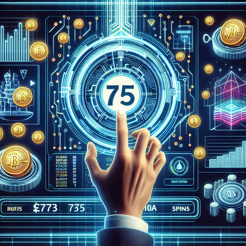 How can I get 75 free spins on a digital currency casino?