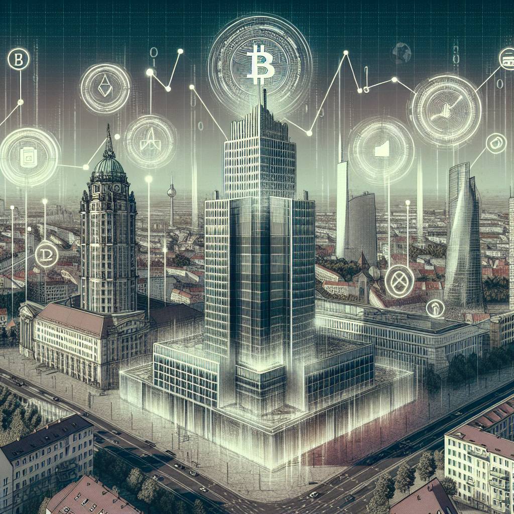 How does the tallest building in Berlin contribute to the growth of the cryptocurrency industry?